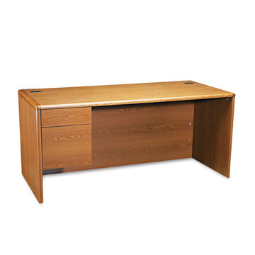 HON® 10700 Series "l" Workstation Desk With Three-quarter Height Pedestal On Left, 66" X 30" X 29.5", Harvest freeshipping - TVN Wholesale